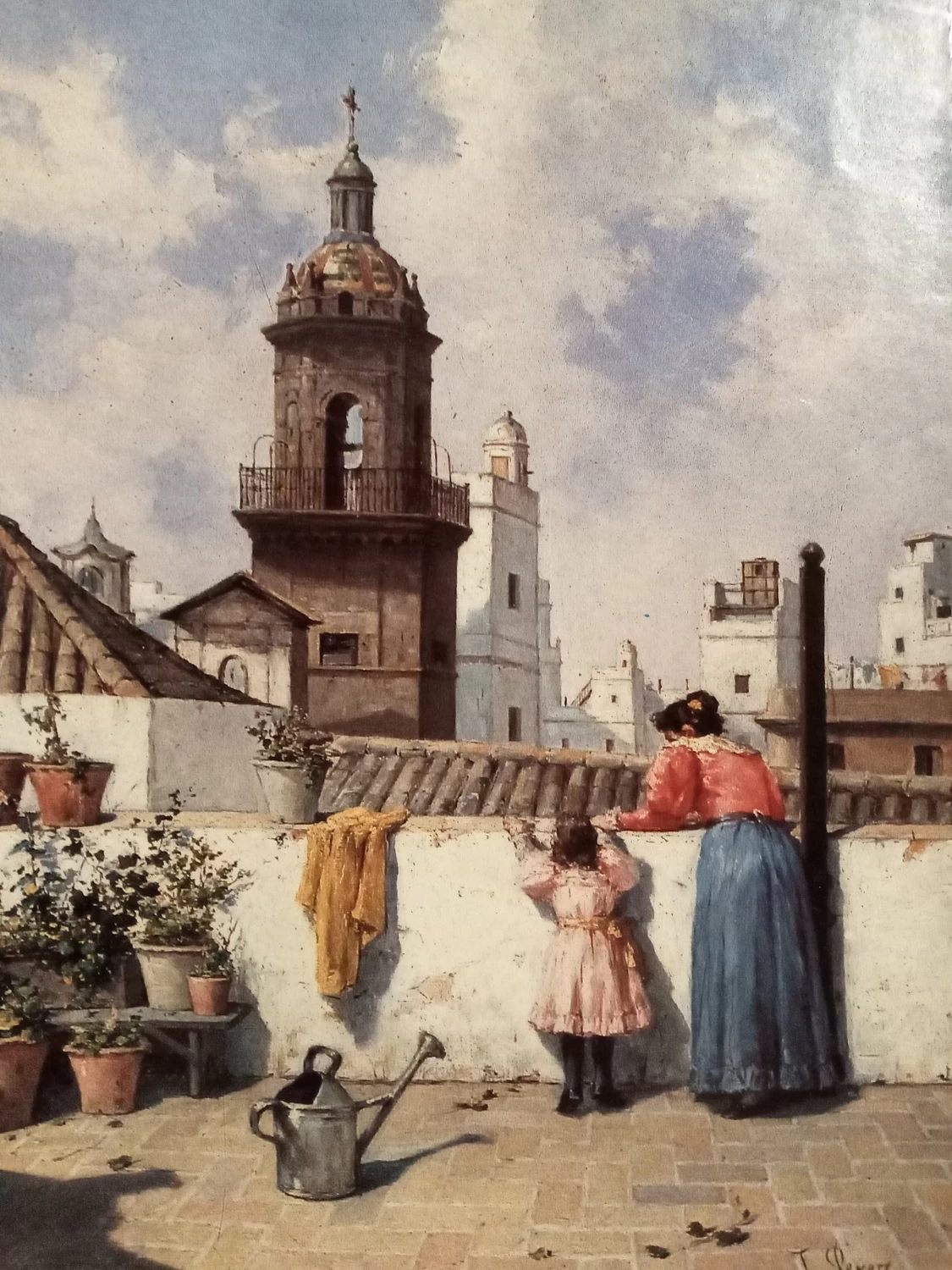 Sulla terrazza in città